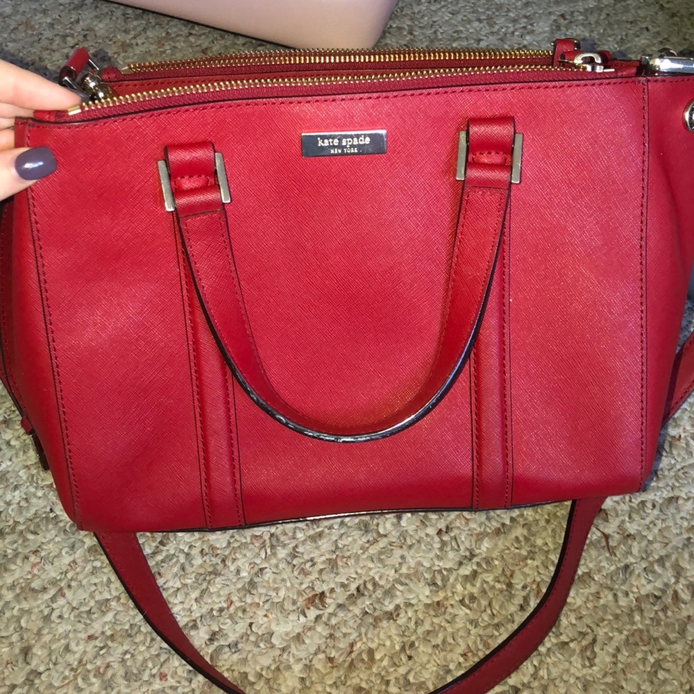 Red kate spade bag